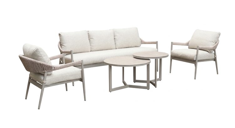 Nettlestone 5 Seater Sofa Set with Nesting Tables | Nett0578