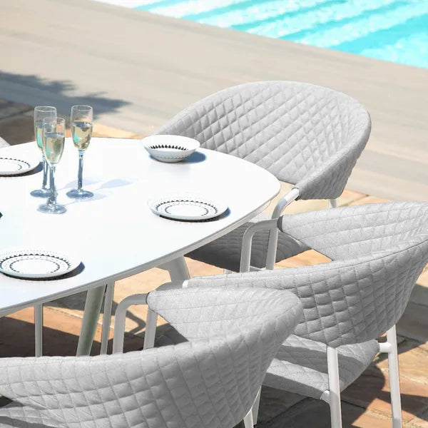 Maze Living - Outdoor Fabric Pebble Dining Set