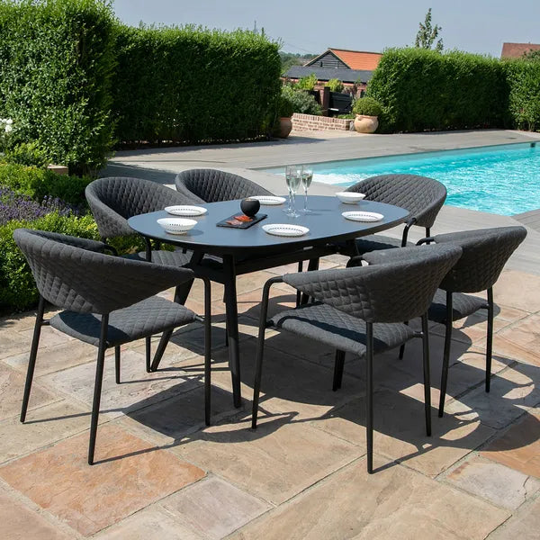 Maze Living - Outdoor Fabric Pebble Dining Set