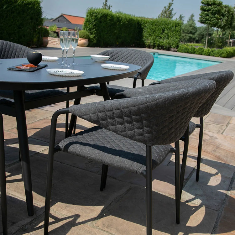 Maze Living - Outdoor Fabric Pebble Dining Set