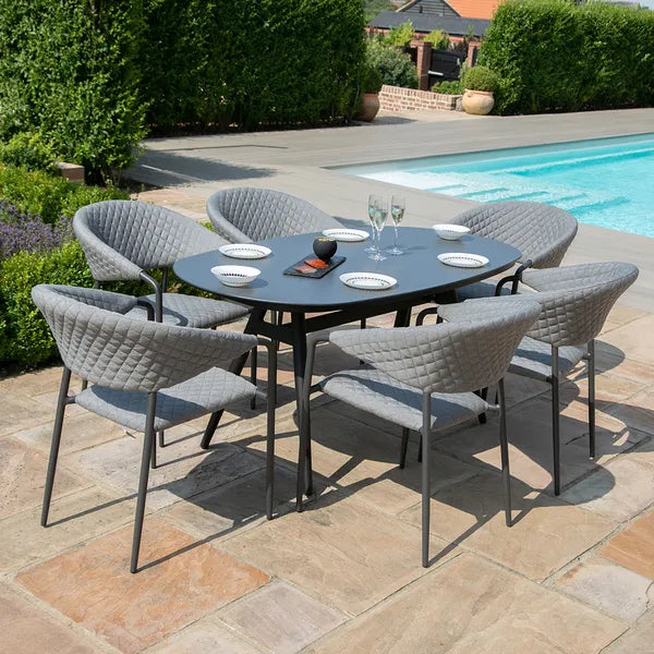 Maze Living - Outdoor Fabric Pebble Dining Set