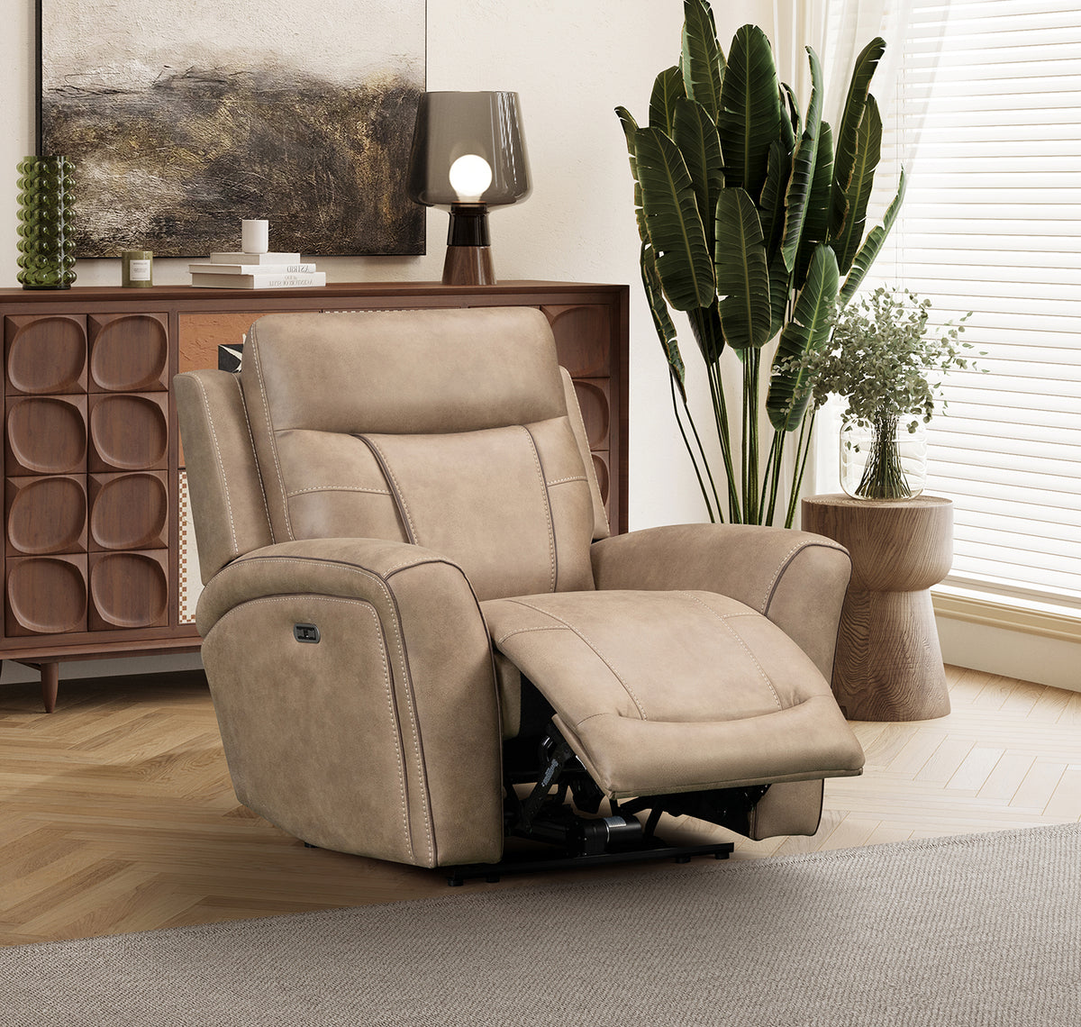 Nico Fabric Electric Recliner Sofa Collection with USB-C
