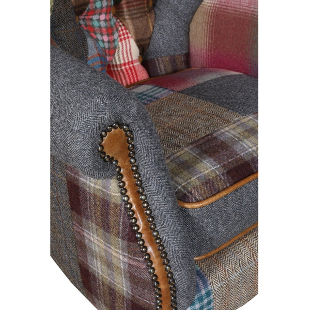 Barnard Fabric Patchwork Chair | Vintage