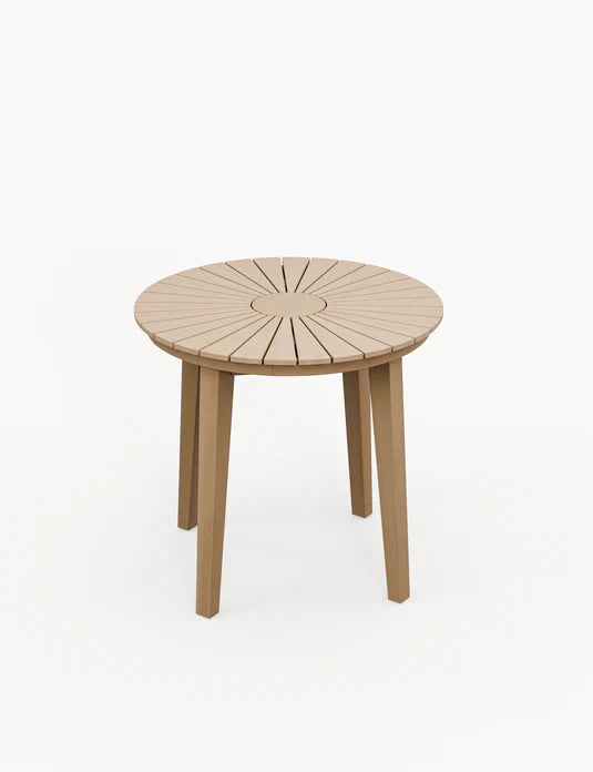 Royal Craft - Roma 80cm Round Sunray Bistro Set with Roma Rope Stacking Chairs