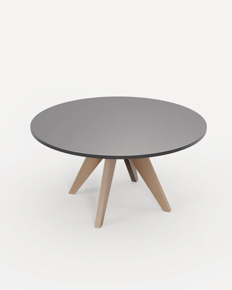 Royal Craft - Luna 6 Seater Concrete Dining Set with Sol Dining Chairs