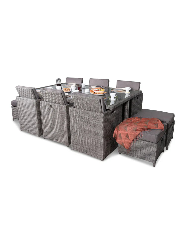 Royal Craft - Paris 10 Seater Cube Dining Set