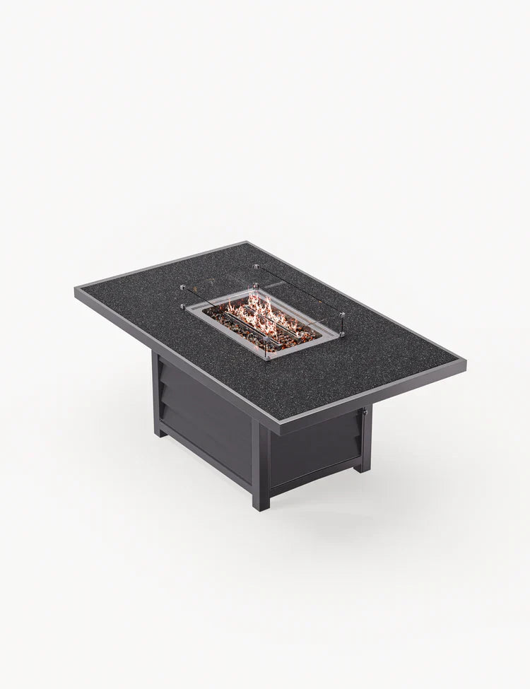 Royal Craft - Mayfair Corner Lounging Set with Fire Pit Table and 1 Bench