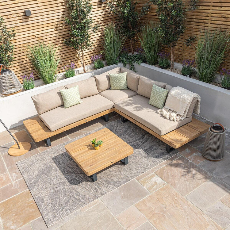 Maze Living -Roma Rope Weave Corner Dining Set