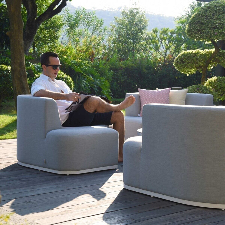 Maze Rattan - Outdoor Fabric Snug Lifestyle Suite