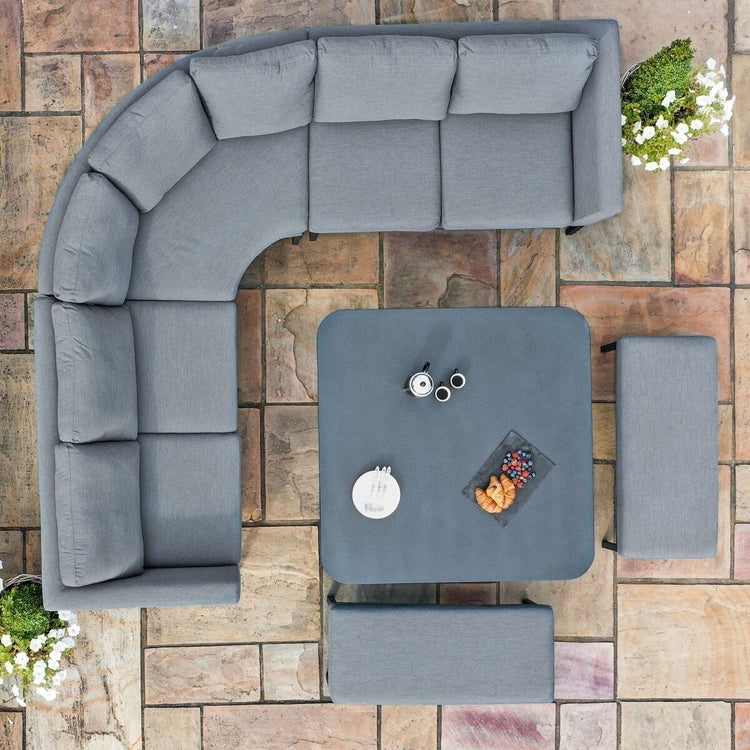 Maze Rattan - Outdoor Fabric Pulse Deluxe Square Corner Dining Set