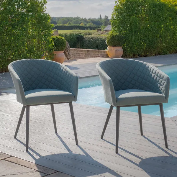 Outdoor Fabric Pair of Ambition Dining Chairs