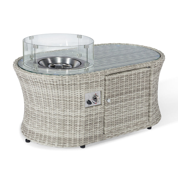 Homeflair - Oxford - Oval Fire Pit Coffee Table