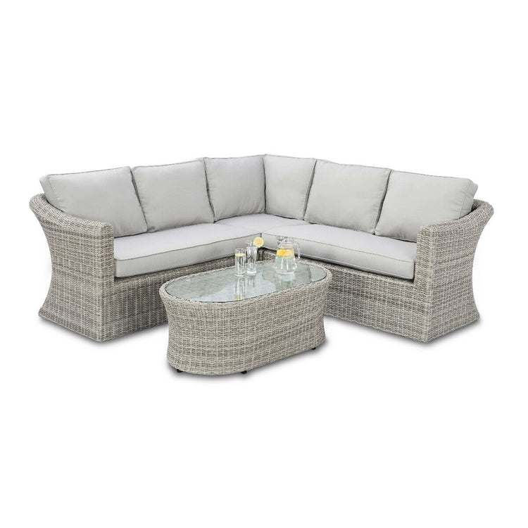 Homeflair - Oxford Small Rattan Corner Sofa Set