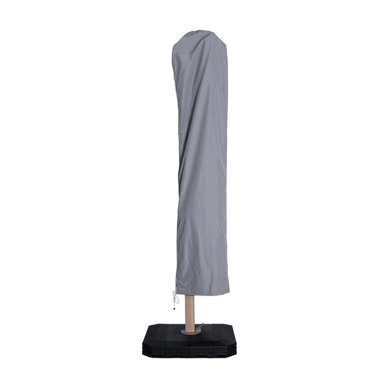 Homeflair -Zeus 3m Square Wood Effect Rotating Cantilever Parasol
