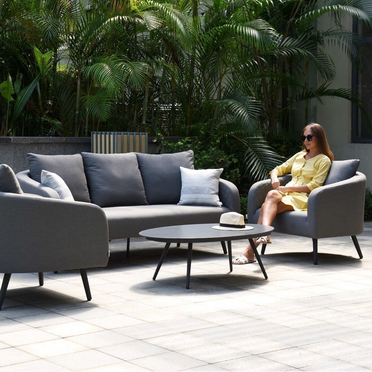 Maze Rattan - Outdoor Fabric Ambition 3 Seat Sofa Set