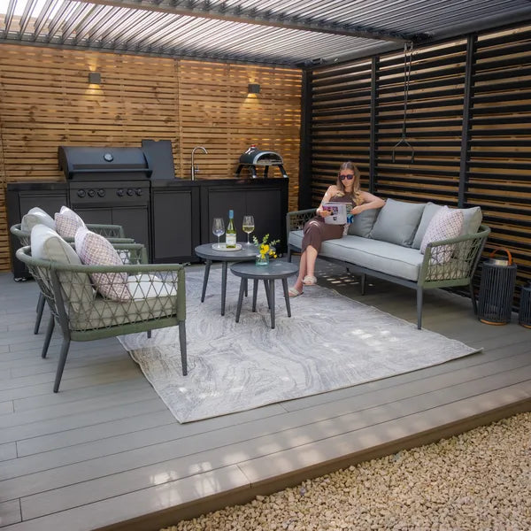 Monaco Rope Weave 2 Seat Sofa Set