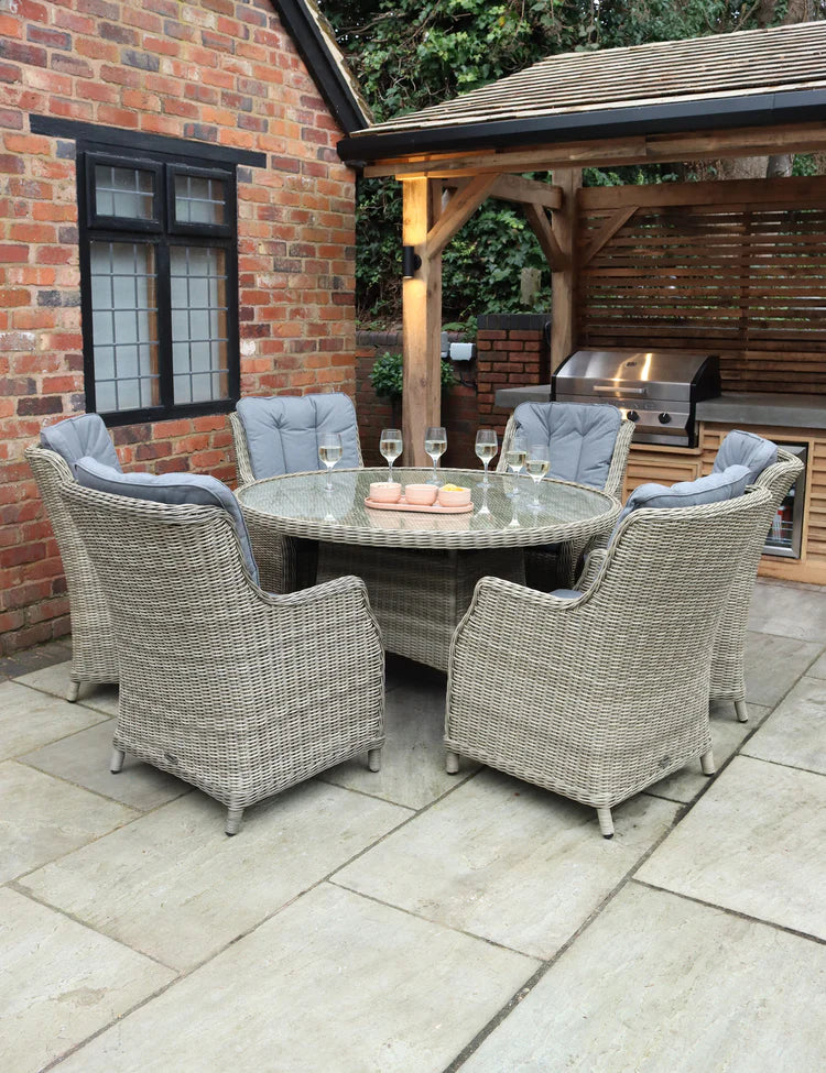 Royal Craft - Wentworth 6 Seater Comfort Dining Set
