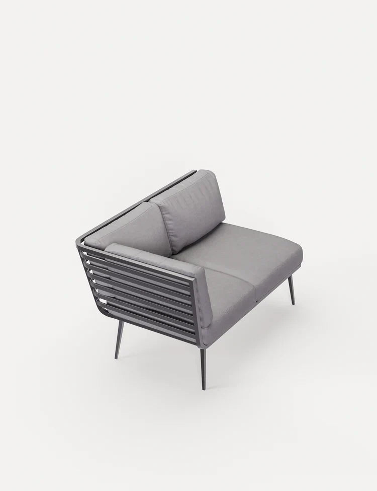 Royal Craft - Mayfair Corner Lounging Set with Fire Pit Table and 2 Benches