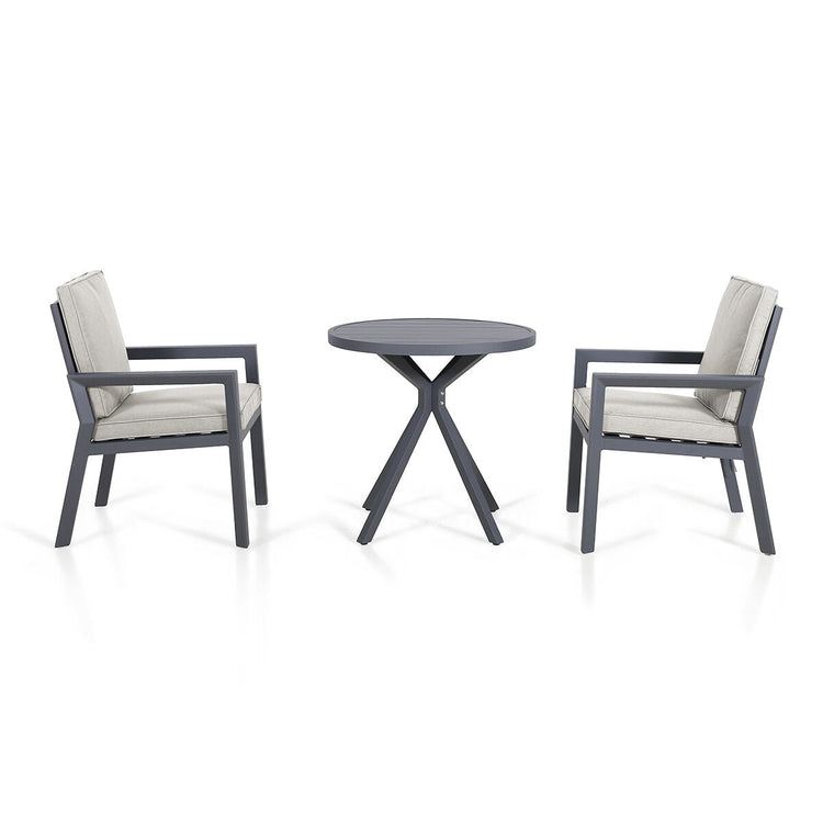 Homeflair - New York 3 Piece Aluminium Bistro Set