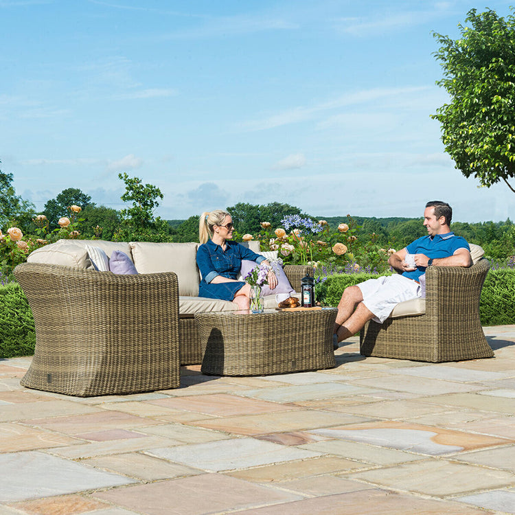Homeflair -Winchester 3 Seat Rattan Sofa Set