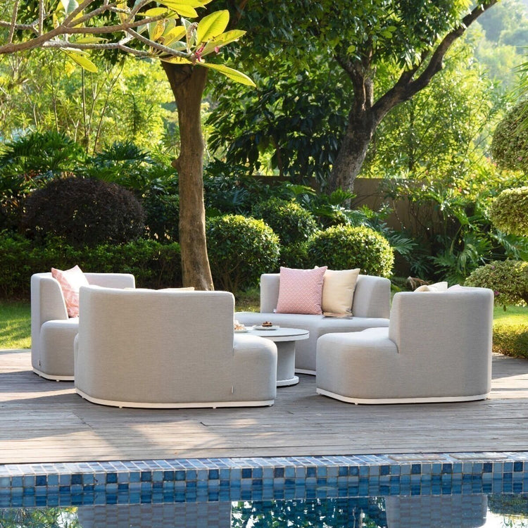 Maze Rattan - Outdoor Fabric Snug Lifestyle Suite