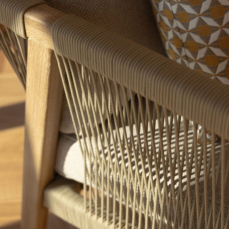 Homeflair - Martinique Rope Weave 2 Seat Sofa Set