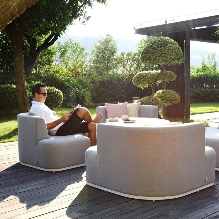 Maze Rattan - Outdoor Fabric Snug Lifestyle Suite