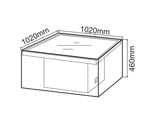 Royal Craft - Furniture Cover Table Cover for Adjustable Lounging Sets