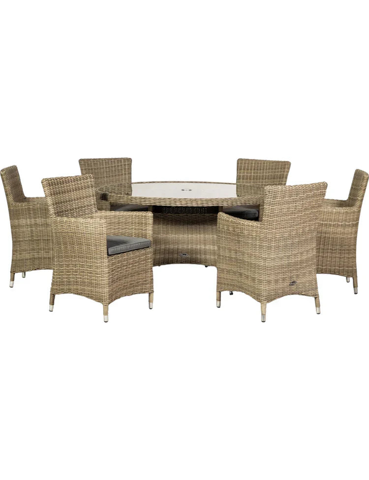Royal Craft - Wentworth 6 Seater Carver Dining Set