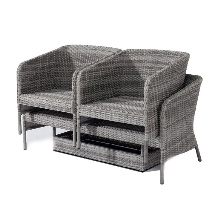 Homeflair - Santorini 2 Seat Rattan Sofa Set