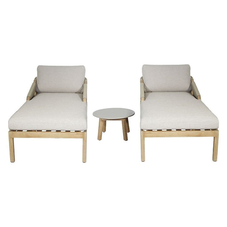 Homeflair - Martinique Rope Weave Double Sunlounger Set