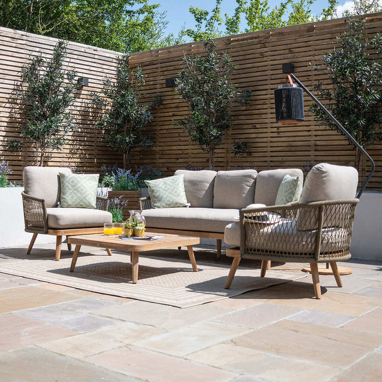 Homeflair -  Bali Rope Weave 3 Seat Sofa Set