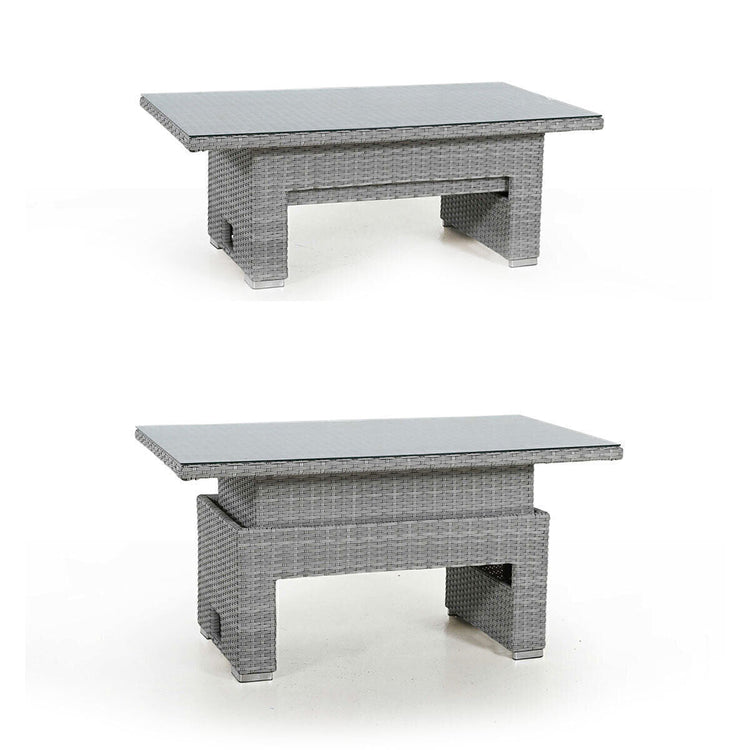 Homeflair - Ascot Rectangular Rattan Corner Dining Set