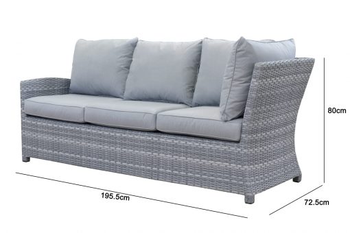 Halo Corner Sofa Set with Firepit Table and Side Table | HALO28FGG