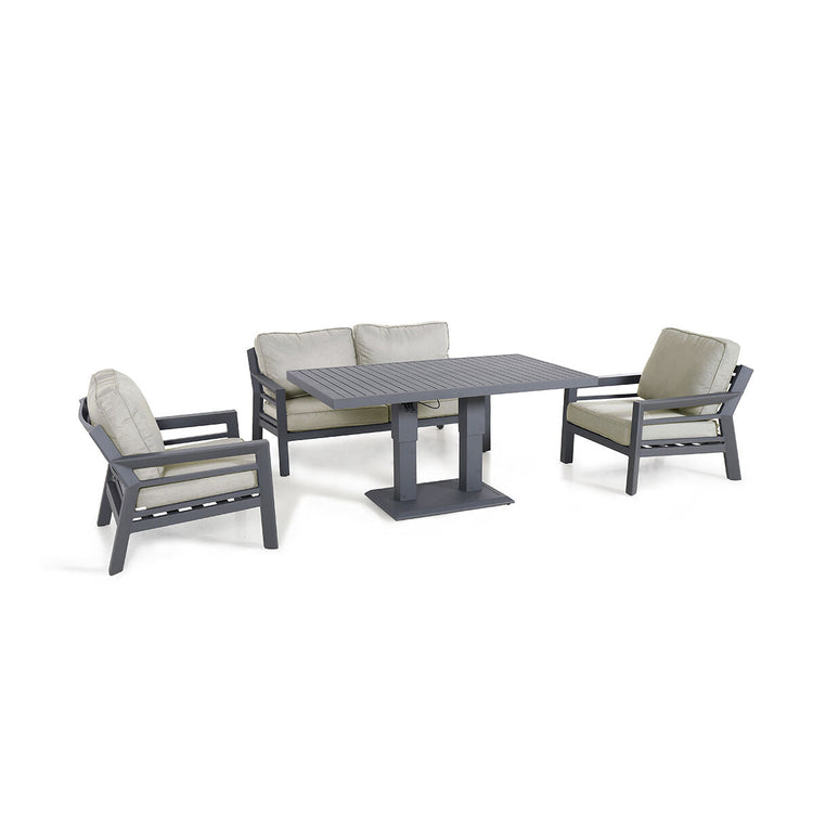 Homeflair - New York 2 Seat Aluminium Sofa Set