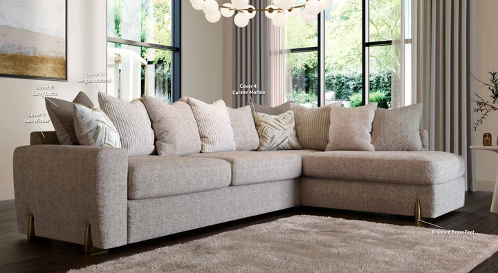 Abel Fabric Sofa & Corner Chaise Collection, Standard or Pillow Back | Buoyant Upholstery