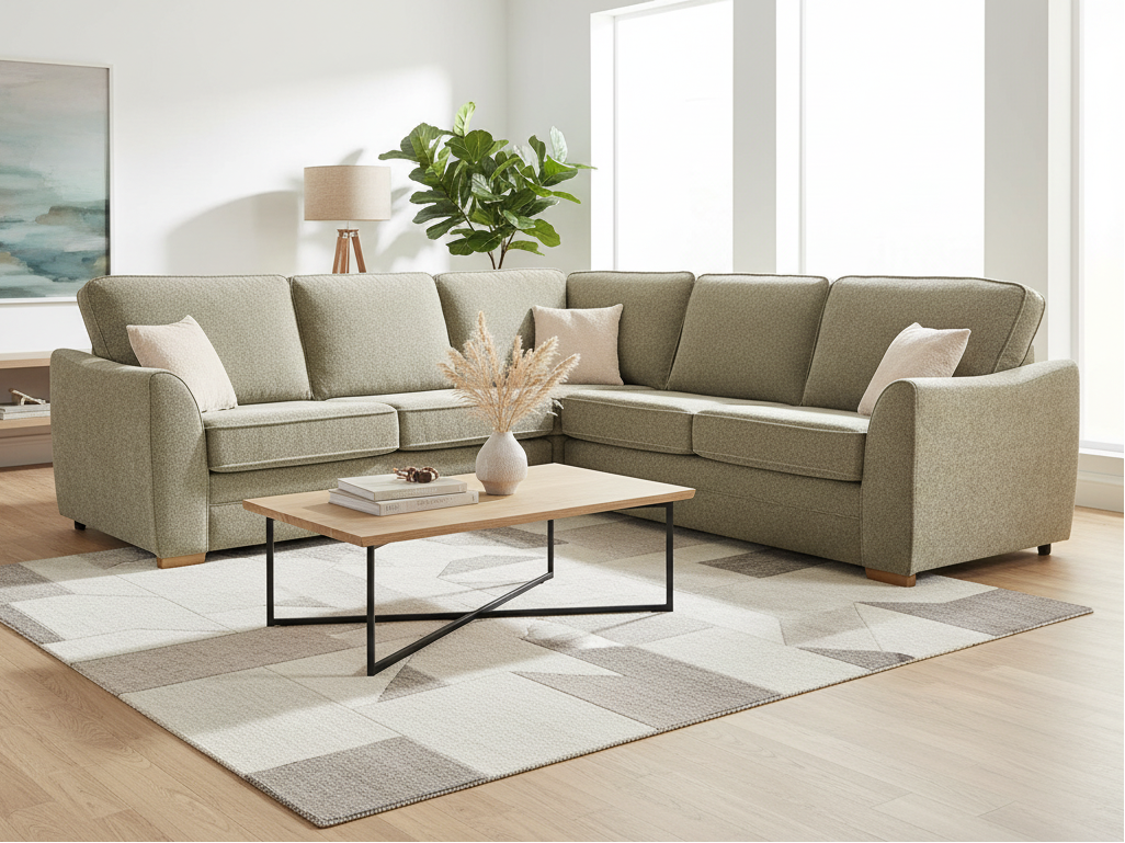 Ashford Mid-Century Fabric Sofa & Chaise Collection