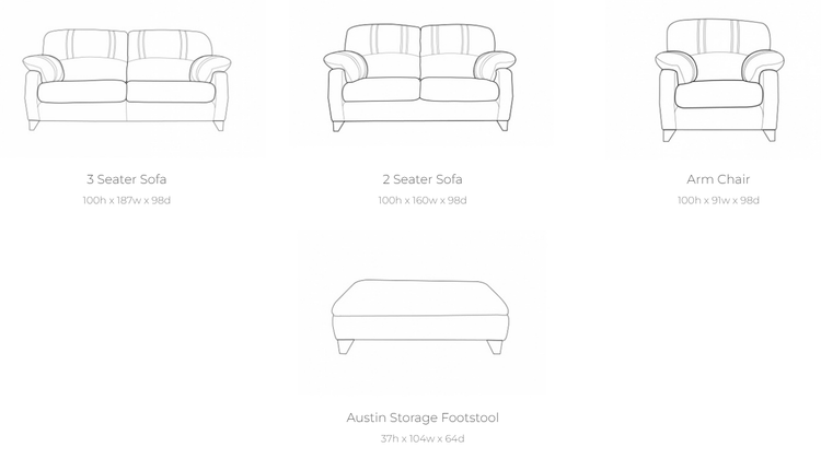 Austin Fabric Sofa Collection | Buoyant Upholstery