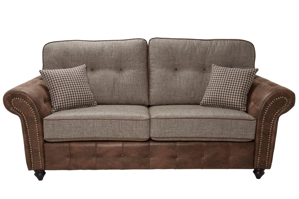 Barcelona Studded Fabric Sofa & Corner Collection