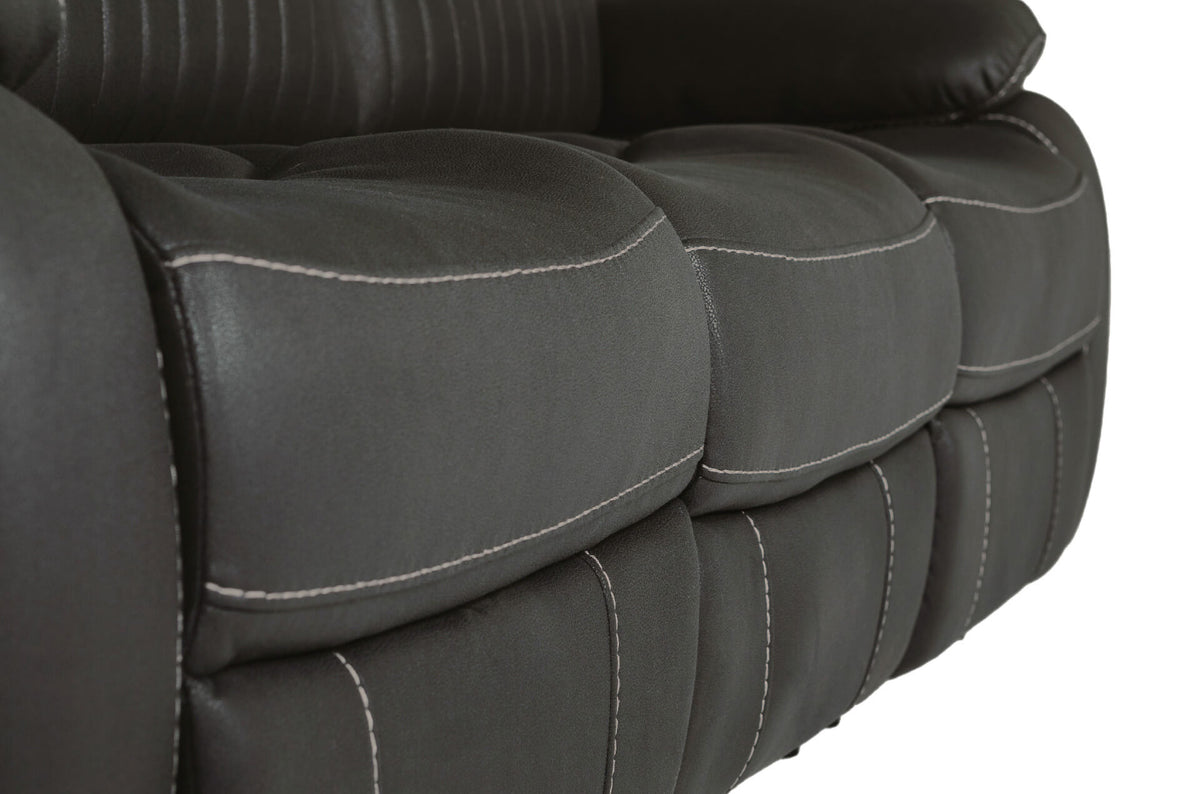 Barkley Fabric Manual Recliner Sofa Collection, Grey or Brown