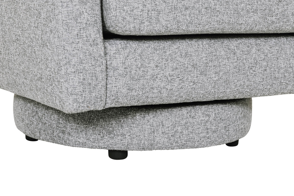 Spencer Grey Fabric Swivel Accent Chair with Pocket Sprung Seat