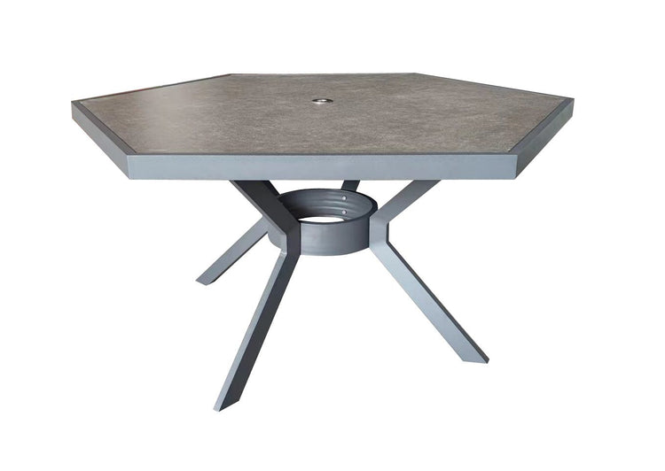 Signature Weave - Bettina 6 Seater Hexagon Table with Ceramic Glass | Bett0445