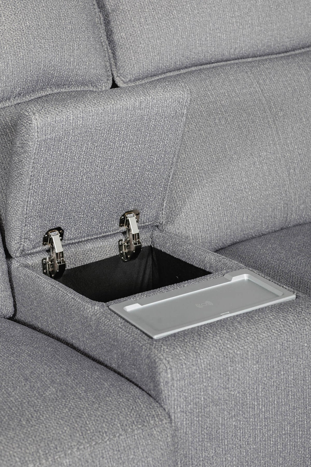 Blaine Fabric Electric Recliner Corner Sofa with USB