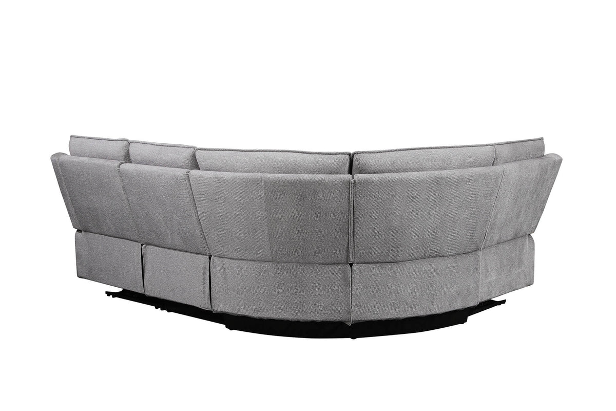 Blaine Fabric Electric Recliner Corner Sofa with USB