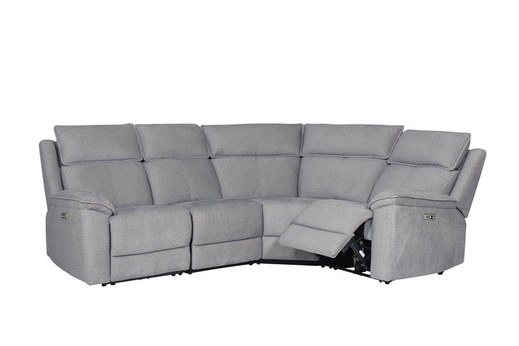 Blaine Fabric Electric Recliner Corner Sofa | VIDA Living