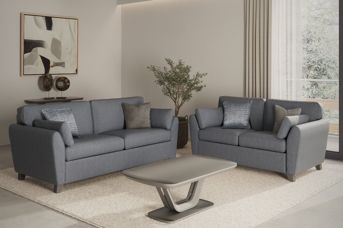 Cantrell Linen Look Fabric Sofa Collection with Sofa Bed