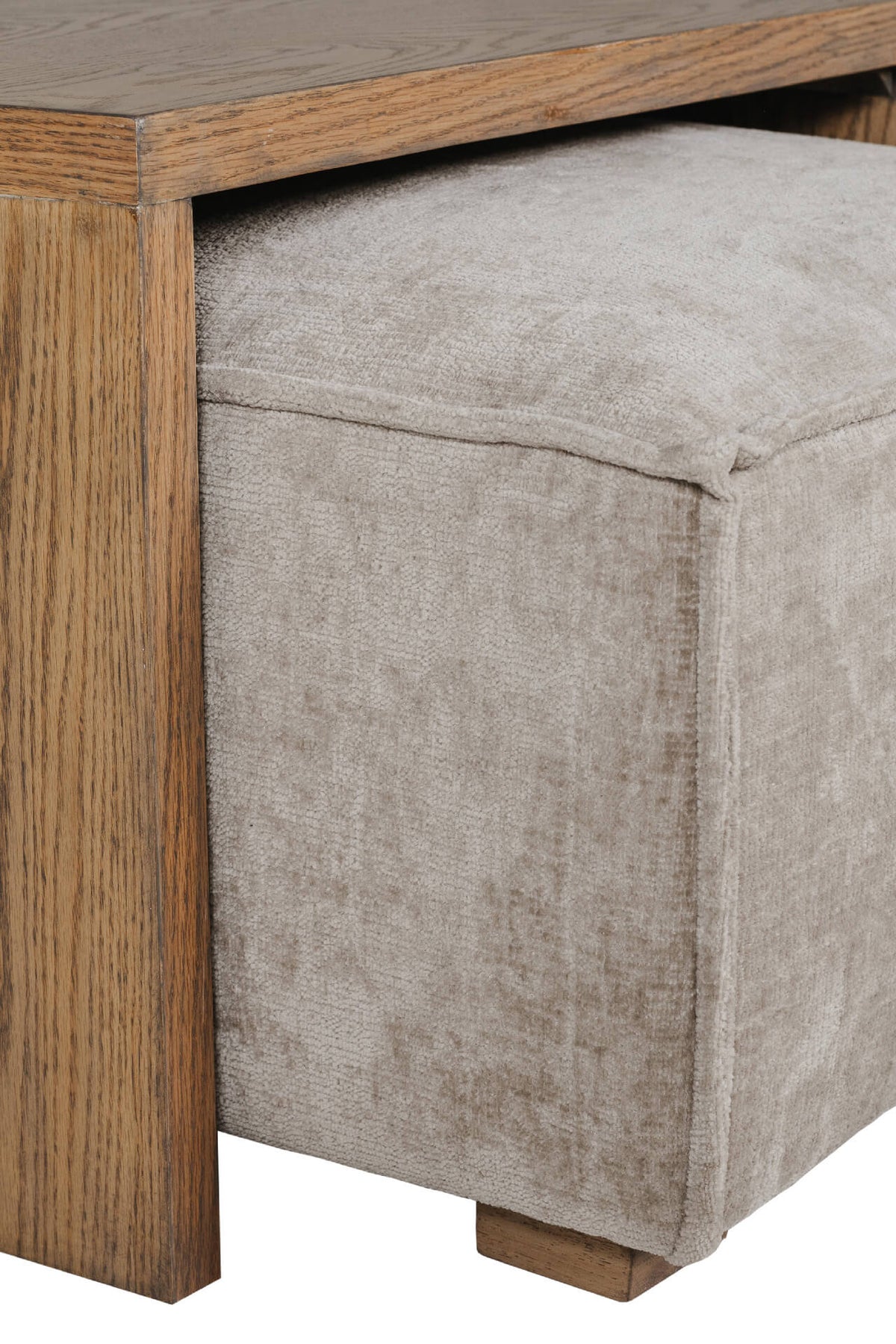 Bodhi Modular Fabric Corner Sofa Collection with Footstool Table