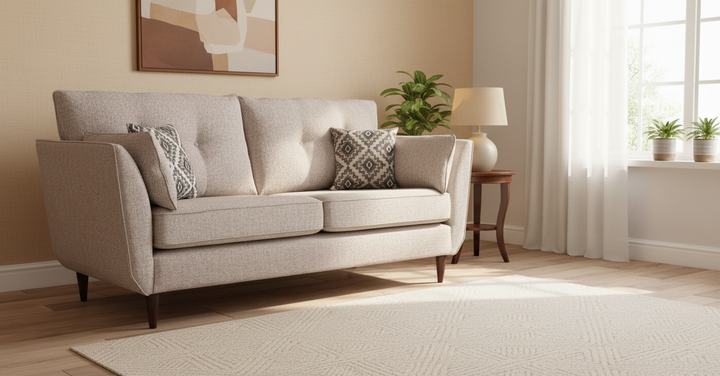 Canterbury Button Back Fabric Sofa Collection with Bolsters | Lebus Upholstery