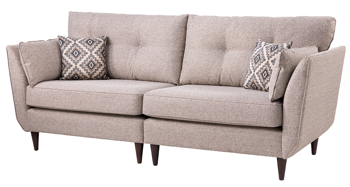 Canterbury Button Back Fabric Sofa Collection with Bolsters