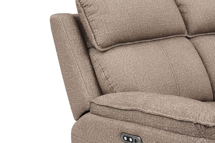 Blaine Fabric Electric Recliner Corner Sofa | VIDA Living
